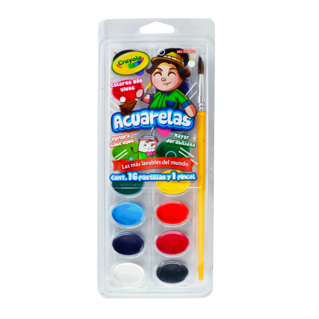 Set Acuarela Crayola Pastilla C/16