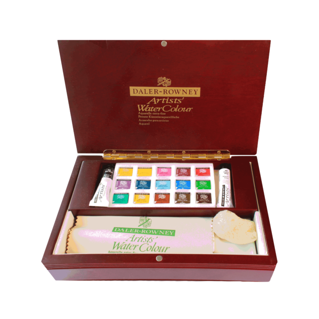Estuche Madera Acuarela Daler Rowney